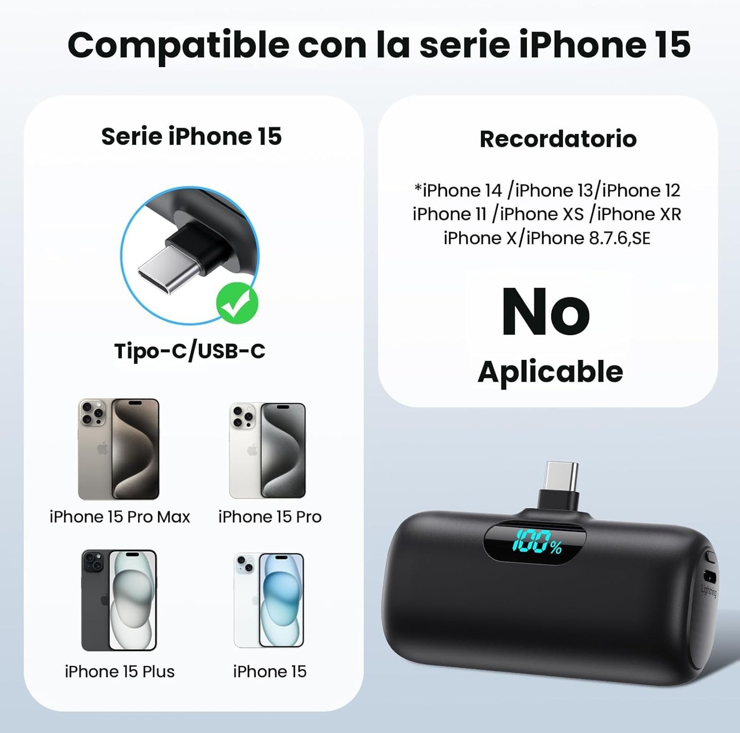 Mini Cargador Portatil